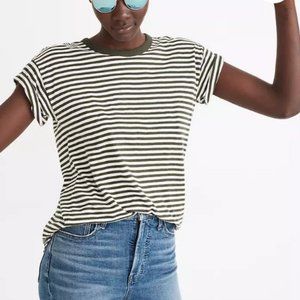 Madewell Whisper Cotton Rib-Crewneck Tee Damien